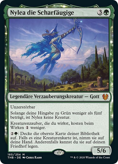 Nylea die Scharfäugige THB-185 Mythic Excellent Deutsch