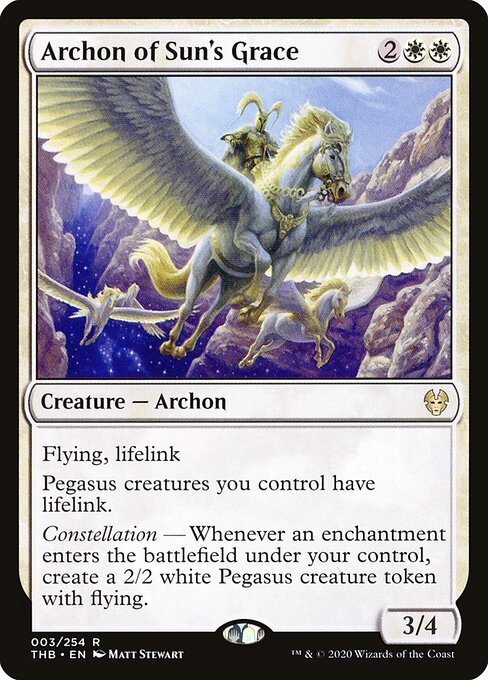 Archon of Sun's Grace THB-3 Rare Played Englisch