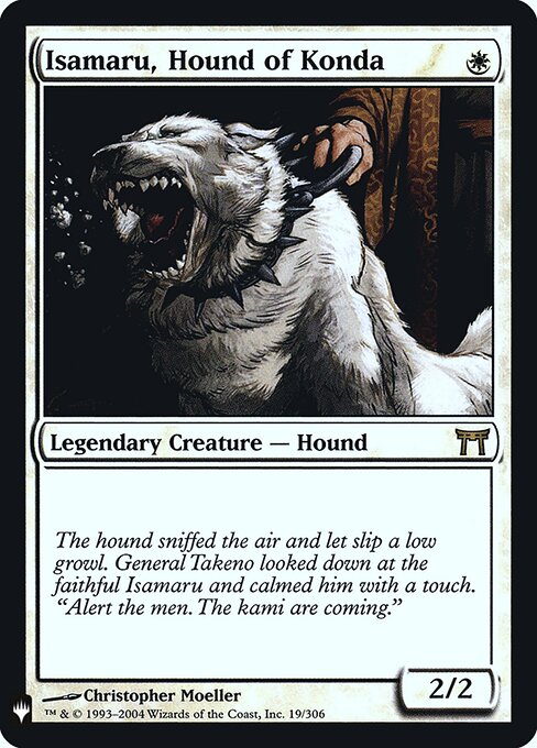Isamaru, Hound of Konda MYS-19 Rare Excellent Englisch Foil