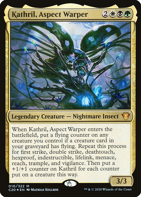 Kathril, Aspect Warper C20-10 Mythic Excellent Englisch Foil