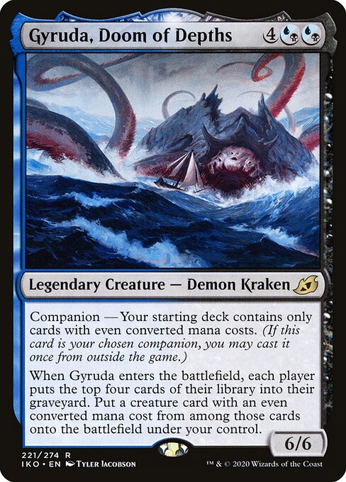 Gyruda, Verdammnis der Tiefen IKO-221 Rare Near Mint Englisch Foil