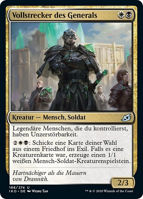 Vollstrecker des Generals IKO-188 Uncommon Near Mint Deutsch Foil