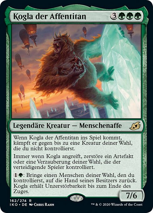 Kogla der Affentitan IKO-162 Rare Near Mint Deutsch Foil