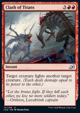 Duell der Titanen IKO-111 Uncommon Excellent Englisch Foil