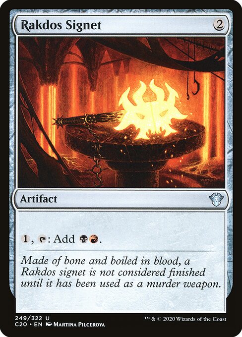 Rakdos-Petschaft C20-249 Uncommon Near Mint Englisch