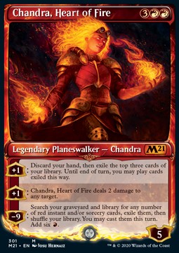 Chandra, Herz aus Feuer (V.2) XM21-301 Mythic Near Mint Englisch Foil