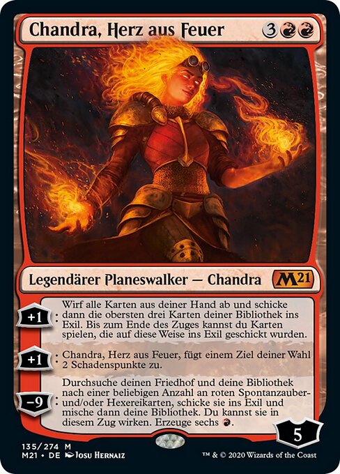 Chandra, Herz aus Feuer M21-135 Mythic Near Mint Deutsch