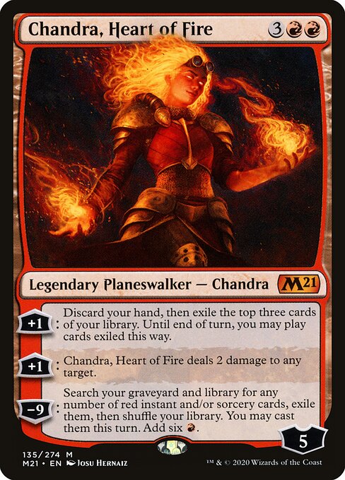 Chandra, Herz aus Feuer M21-135 Mythic Near Mint Englisch