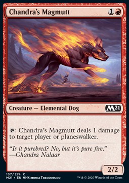 Chandras Magmaköter M21-137 Common Near Mint Deutsch Foil