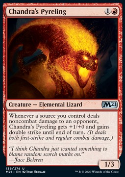 Chandras Feuerbrandling M21-138 Uncommon Excellent Englisch Foil