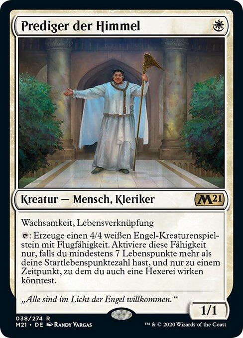 Prediger der Himmel M21-38 Rare Good Deutsch