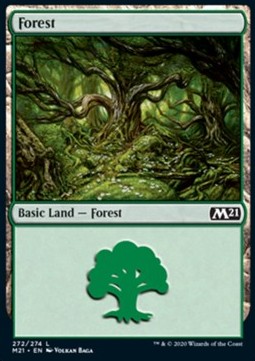 Wald (V.1) M21-272 Land Near Mint Deutsch Foil