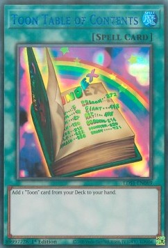 Toon-Inhaltsverzeichnis (V.1) LDS1-069 Ultra Rare Near Mint Deutsch 1. Auflage