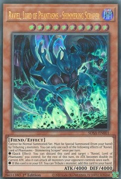 Raviel, Lord of Phantasms - Shimmering Scraper SDSA-001 Ultra Rare Played Englisch 1. Auflage