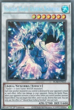 Glacial Beast Iceberg Narwhal BLAR-033 Secret Rare Excellent Englisch 1. Auflage