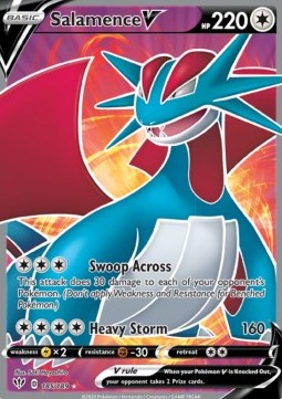 Salamence V DAA-185 Ultra Rare Excellent Englisch