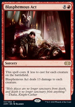 Blasphemische Tat 2XM-117 Rare Near Mint Deutsch Foil
