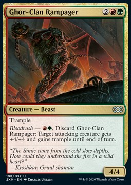Ghor-Clan-Randalierer 2XM-198 Uncommon Near Mint Deutsch Foil
