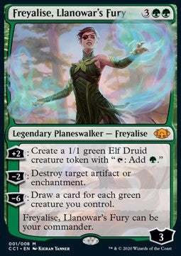 Freyalise, Llanowars Zorn CC1-1 Mythic Near Mint Englisch Foil