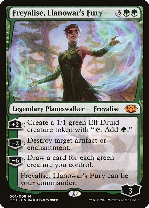 Freyalise, Llanowar's Fury CC1-1 Mythic Near Mint Englisch