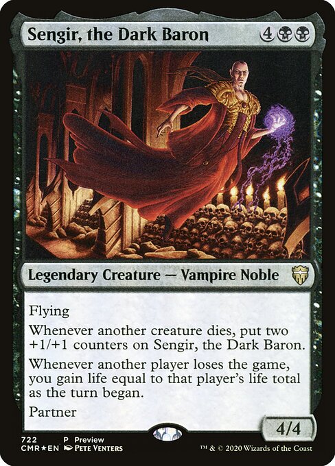 Sengir, Baron der Dunkelheit GDC-722 Rare Excellent Deutsch Foil