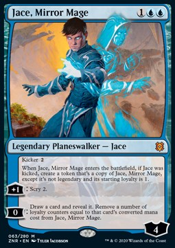 Jace der Spiegelmagier ZNR-63 Mythic Near Mint Englisch