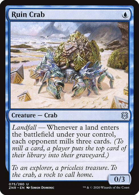 Ruin Crab ZNR-75 Uncommon Near Mint Englisch