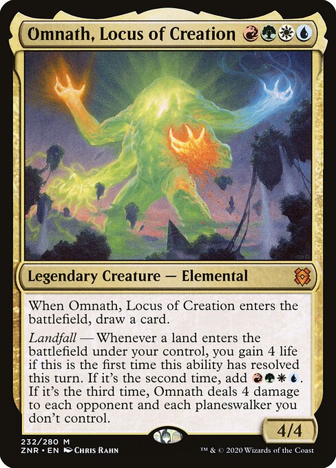 Omnath, der Sammelpunkt der Schöpfung ZNR-232 Mythic Excellent Englisch Foil