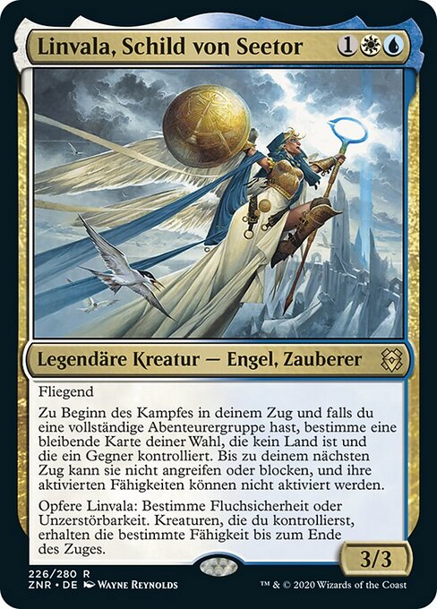 Linvala, Schild von Seetor ZNR-226 Rare Near Mint Deutsch