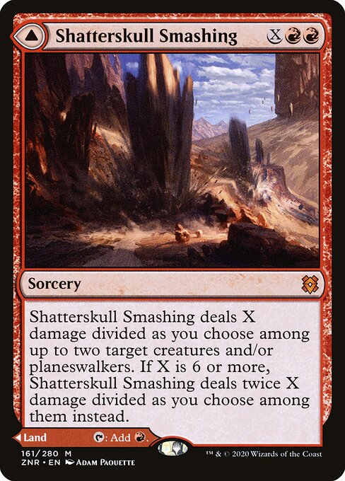 Shatterskull Smashing // Shatterskull, the Hammer Pass ZNR-161 Mythic Near Mint Englisch