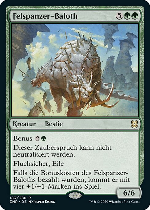 Felspanzer-Baloth ZNR-183 Rare Near Mint Deutsch