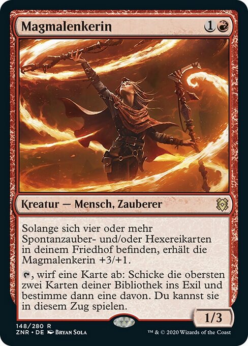 Magmalenkerin ZNR-148 Rare Near Mint Deutsch