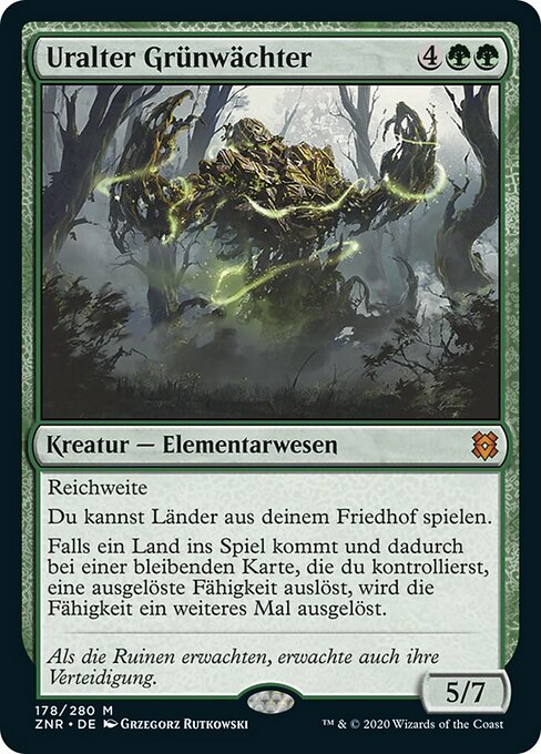 Uralter Grünwächter ZNR-178 Mythic Excellent Deutsch