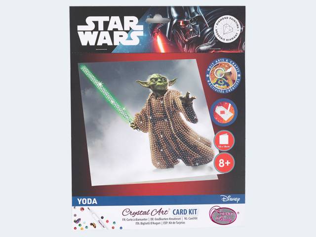 Crystal Art Star Wars Yoda Card Set 18x18cm