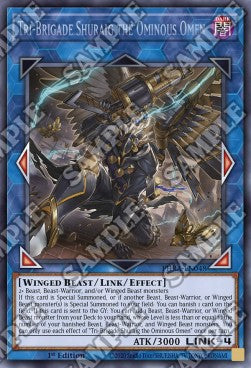 Sta-Brigade Shuraig das unheilvolle Omen PHRA-048 Secret Rare Near Mint Deutsch 1. Auflage