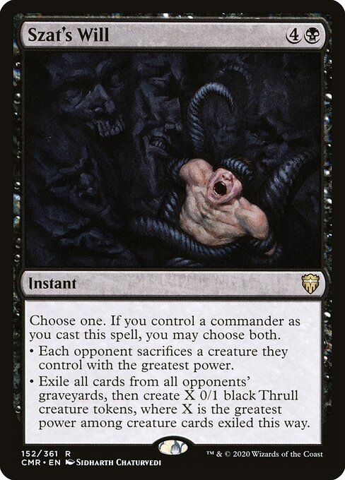 Szat's Will CMR-152 Rare Excellent Englisch Foil