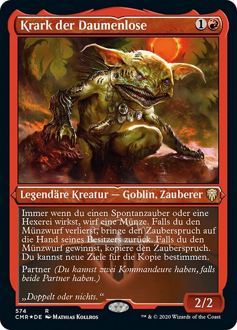 Krark der Daumenlose XCMR-574 Rare Near Mint Deutsch Foil