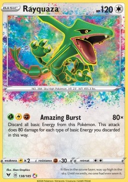 Rayquaza VIV-138 Amazing Rare Near Mint Deutsch
