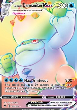 Galarian Flampivian VMAX VIV-187 Secret Rare Light Played Deutsch