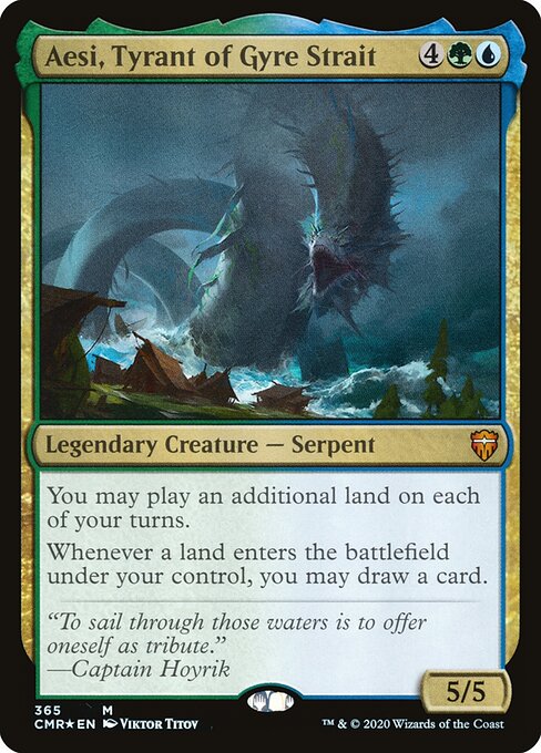 Aesi, Tyrant of Gyre Strait XCMR-365 Mythic Near Mint Englisch Foil