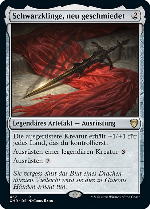 Schwarzklinge, neu geschmiedet XCMR-457 Rare Near Mint Deutsch
