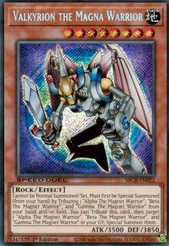 Valkyrion, Magnetkrieger (V.2) SBCB-022 Secret Rare Near Mint Deutsch 1. Auflage
