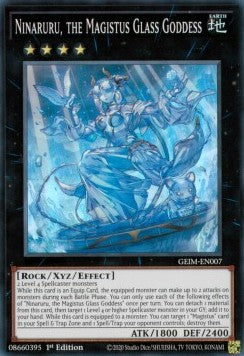 Ninaruru, Magistus-Glasgöttin (V.1) GEIM-007 Super Rare Excellent Deutsch 1. Auflage