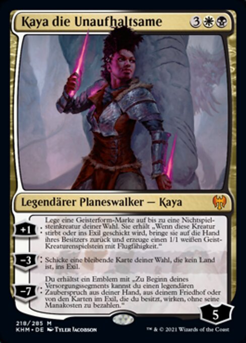 Kaya die Unaufhaltsame KHM-218 Mythic Good Deutsch