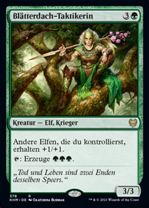 Blätterdach-Taktikerin XKHM-378 Rare Excellent Deutsch