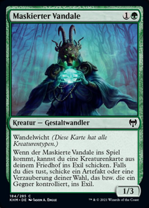 Maskierter Vandale KHM-184 Common Excellent Deutsch