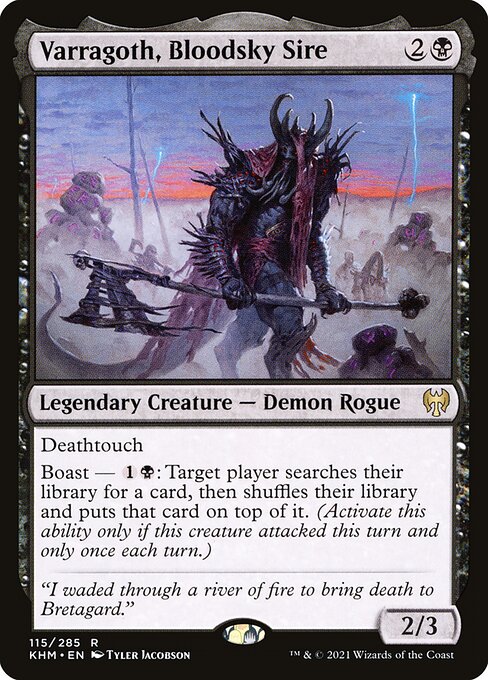 Varragoth, Bloodsky Sire KHM-115 Rare Near Mint Englisch