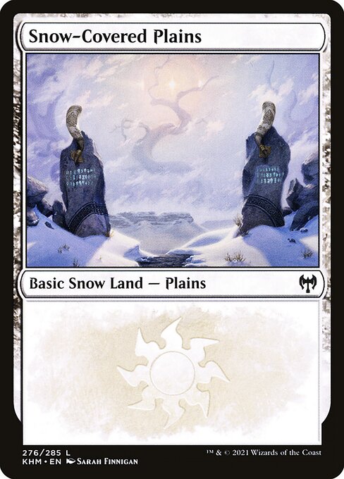 Snow-Covered Plains KHM-276 Land Near Mint Englisch