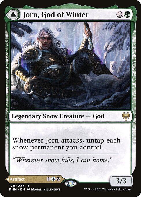 Jorn, God of Winter // Kaldring, the Rimestaff KHM-179 Rare Near Mint Englisch