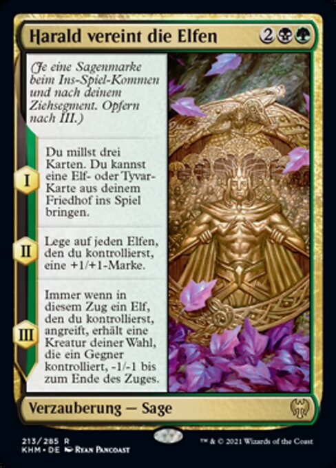 Harald vereint die Elfen KHM-213 Rare Excellent Deutsch